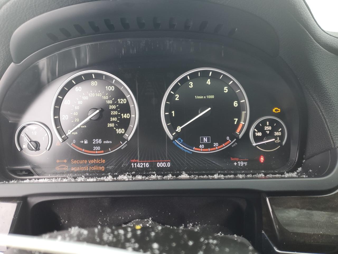 2013 BMW 7er VIN WBAYE8C53DDE22367 Copart auction photo, mechanical damage thumbnail 9