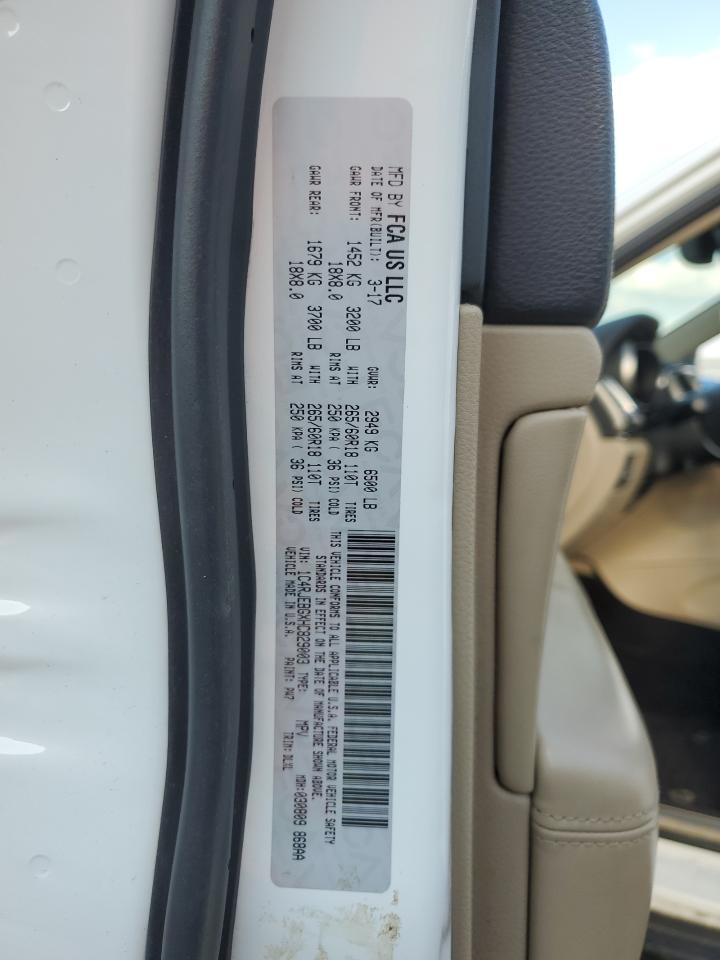 2017 Jeep Grand Cherokee VIN 1C4RJEBGXHC829003 Copart auction photo, rear end damage thumbnail 15