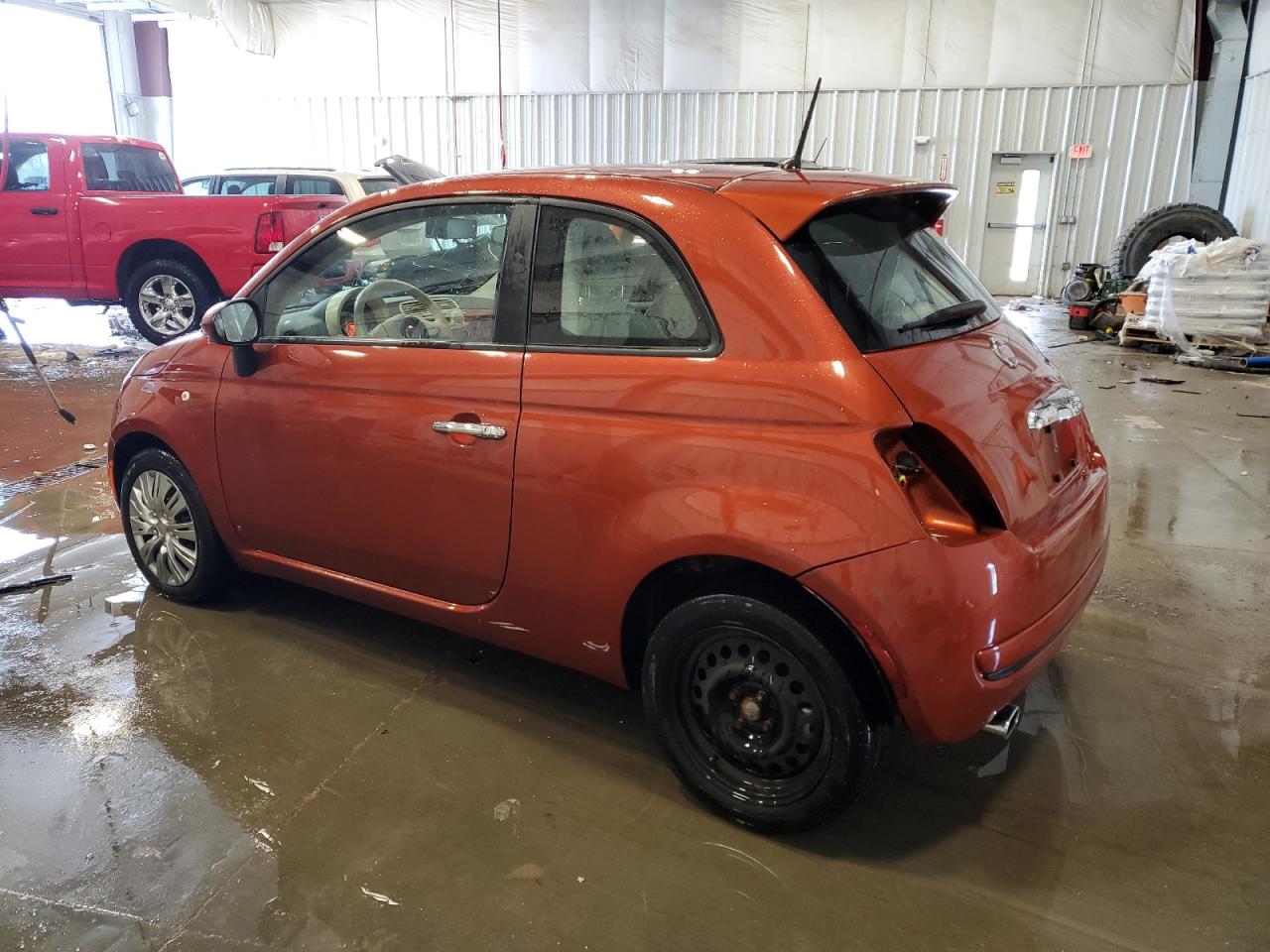 2013 Fiat 500 VIN 3C3CFFAR2DT738519 Copart auction photo, rear end damage thumbnail 2
