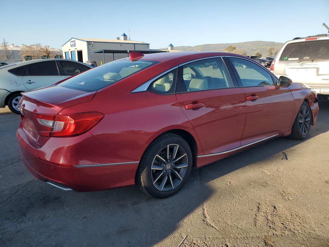 2021 Honda Accord VIN 1HGCV1F59MA085168 Copart auction photo, front end damage thumbnail 3