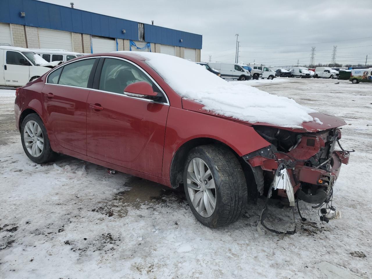 2015 Buick Regal VIN 2G4GK5EX8F9286671 Copart auction photo, all over / front end damage thumbnail 4