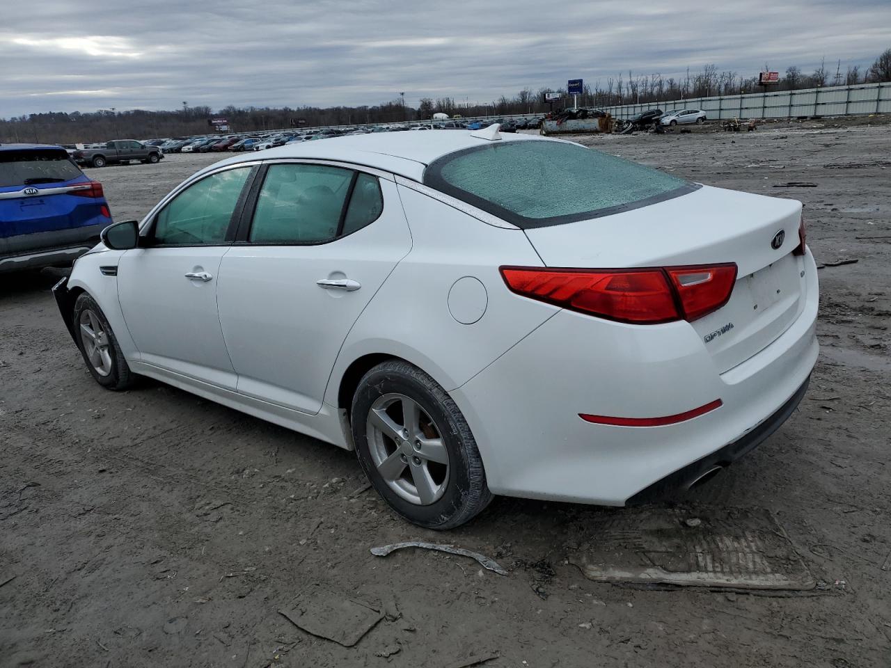 2015 KIA Optima VIN 5XXGM4A71FG506658 Copart auction photo, front end / undercarriage damage thumbnail 2