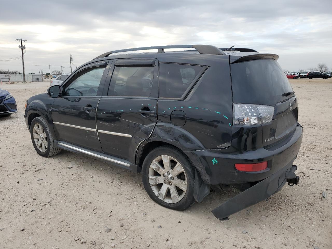 2012 Mitsubishi Outlander VIN JA4AS3AW5CU002014 Copart auction photo, side damage thumbnail 2