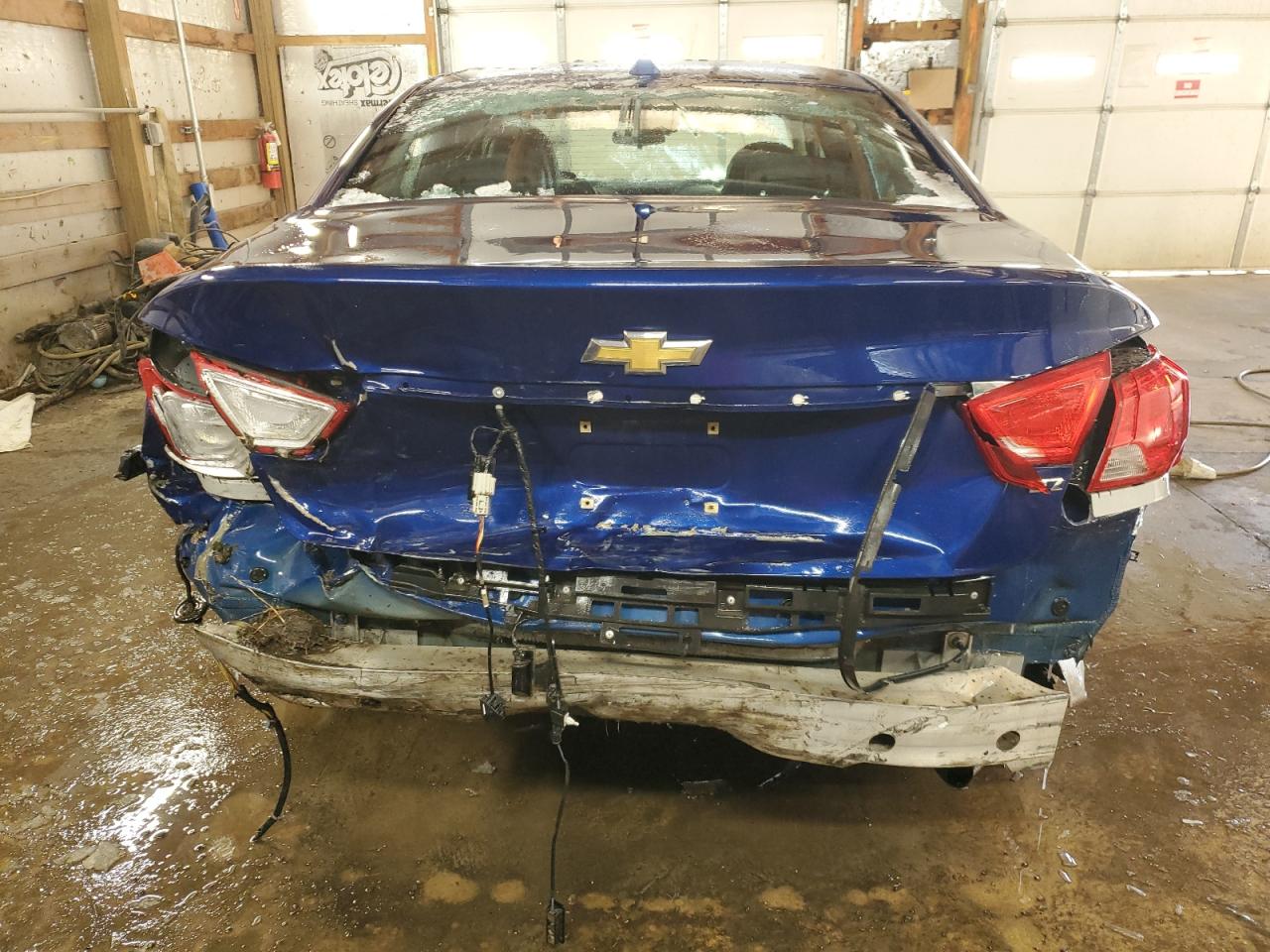 2014 Chevrolet Impala VIN 1G1155S38EU157911 Copart auction photo, rear end / undercarriage damage thumbnail 6