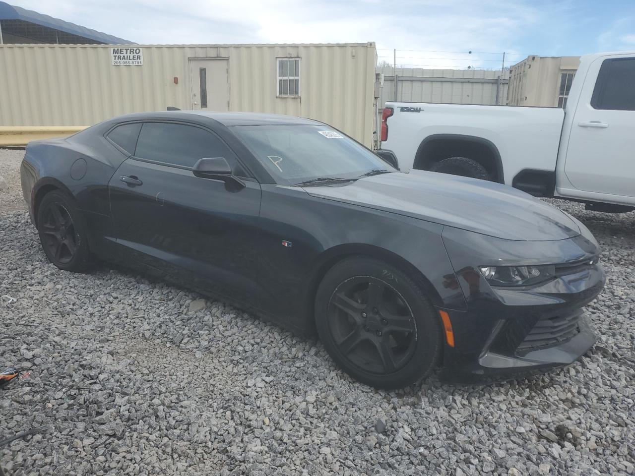 2018 Chevrolet Camaro VIN 1G1FB1RX7J0189346 Copart auction photo, front end / side damage thumbnail 4