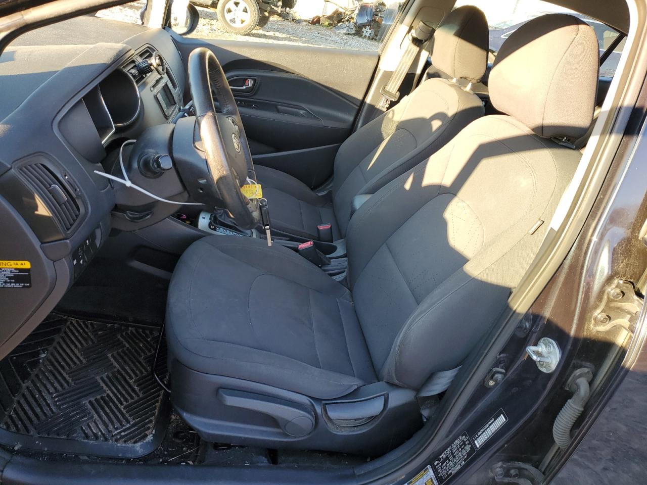 2012 KIA Rio VIN KNADN4A32C6074747 Copart auction photo, rear end damage thumbnail 7