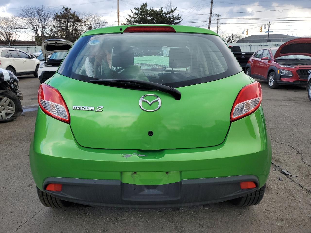 2012 Mazda 2 VIN JM1DE1KY0C0146351 Copart auction photo, front end / side damage thumbnail 6