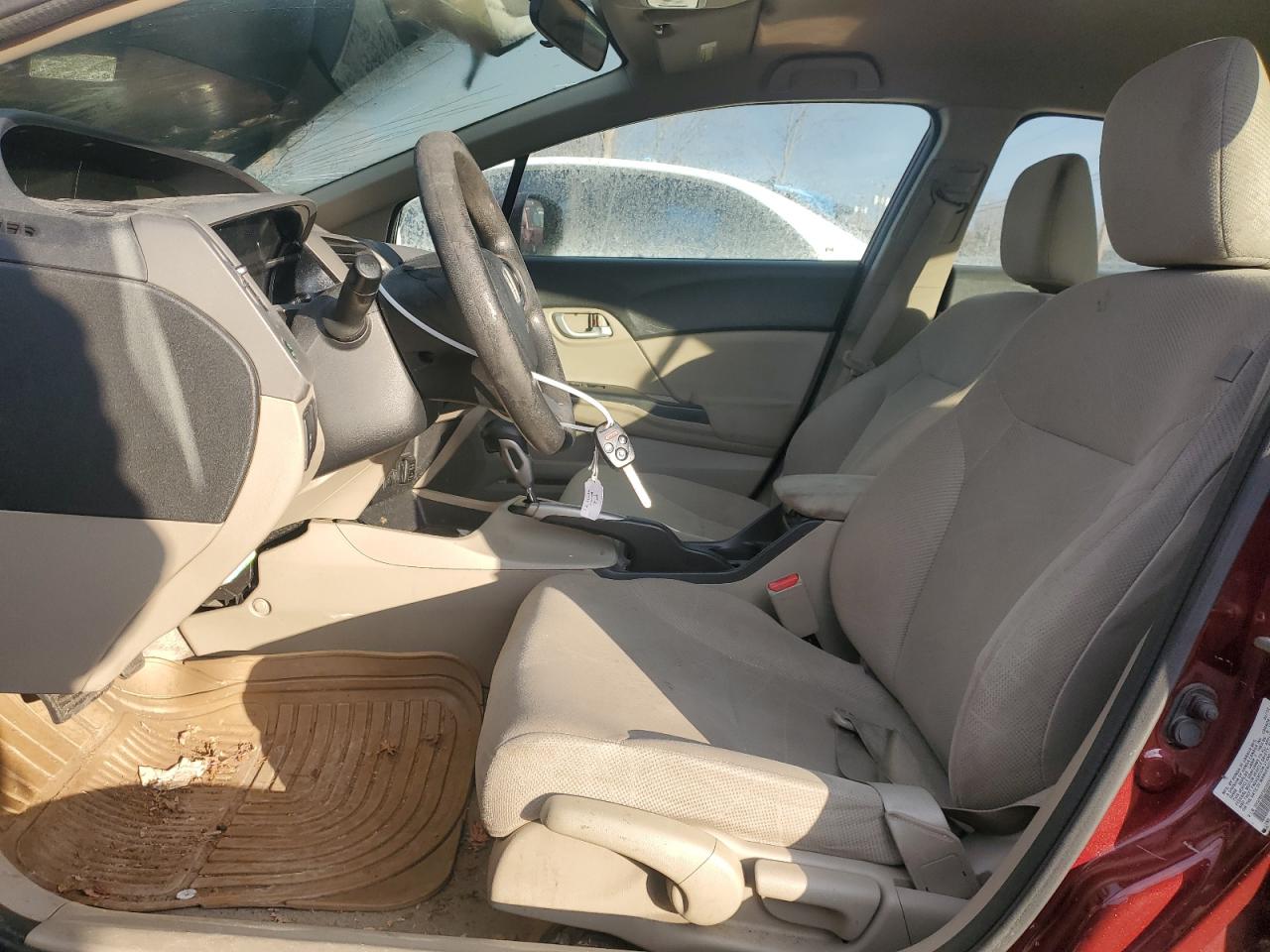 2012 Honda Civic VIN 2HGFB2F56CH553725 Copart auction photo, front end damage thumbnail 7