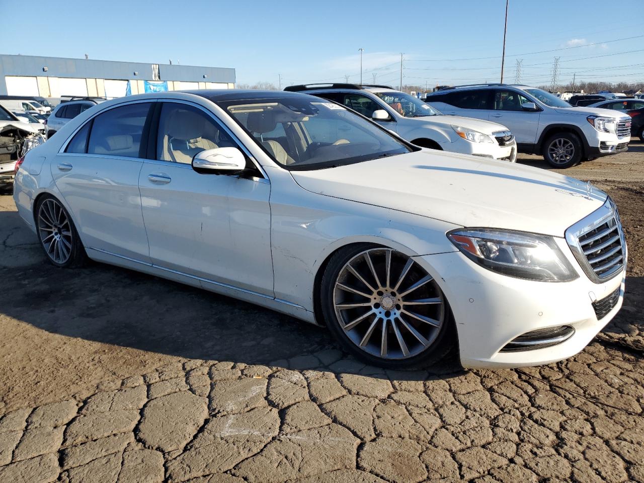 2015 Mercedes-Benz S-klasse VIN WDDUG8FB0FA126565 Copart auction photo, side damage thumbnail 4