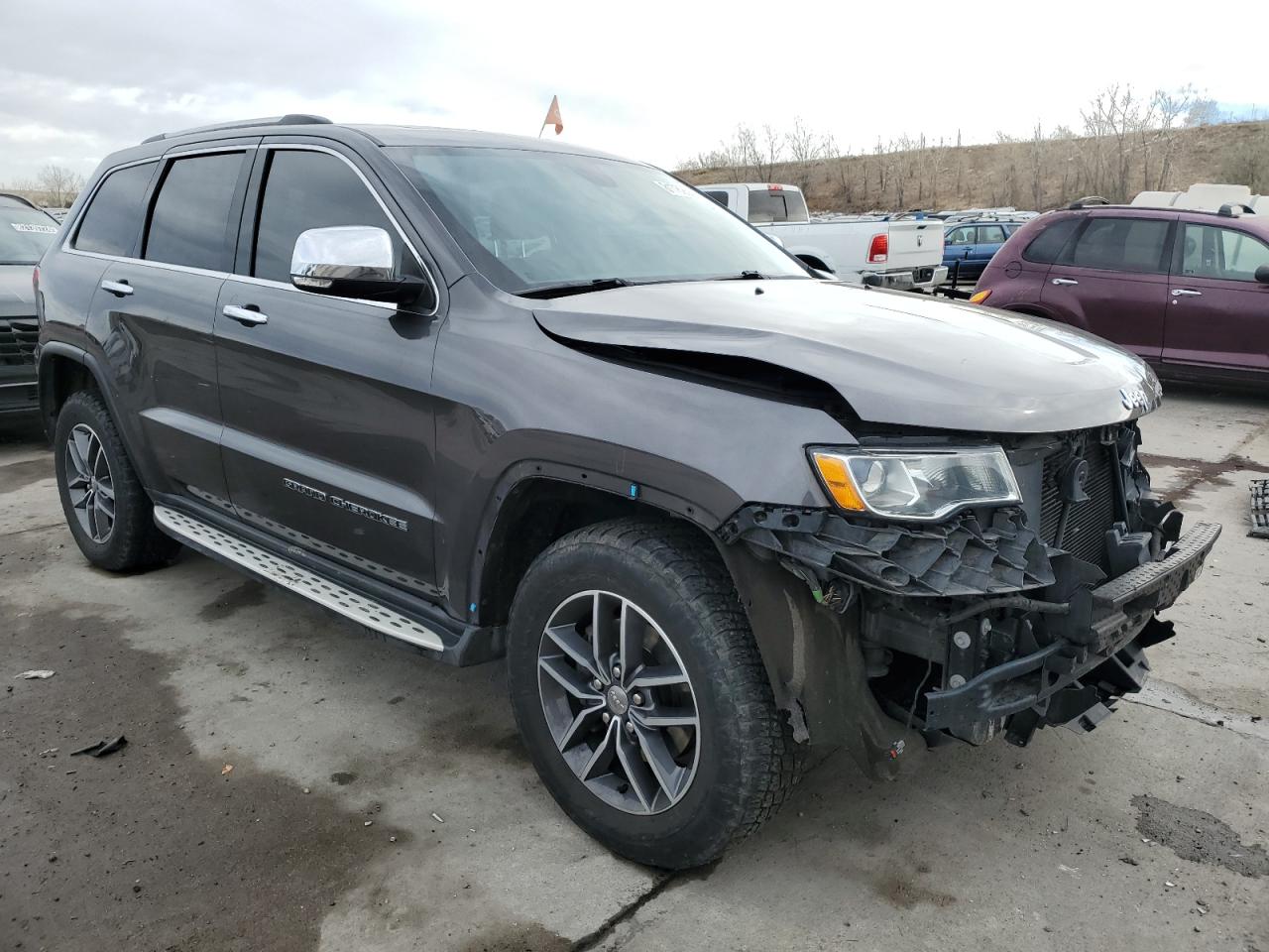 2018 Jeep Grand Cherokee VIN 1C4RJFBG5JC361399 Copart auction photo, front end damage thumbnail 4