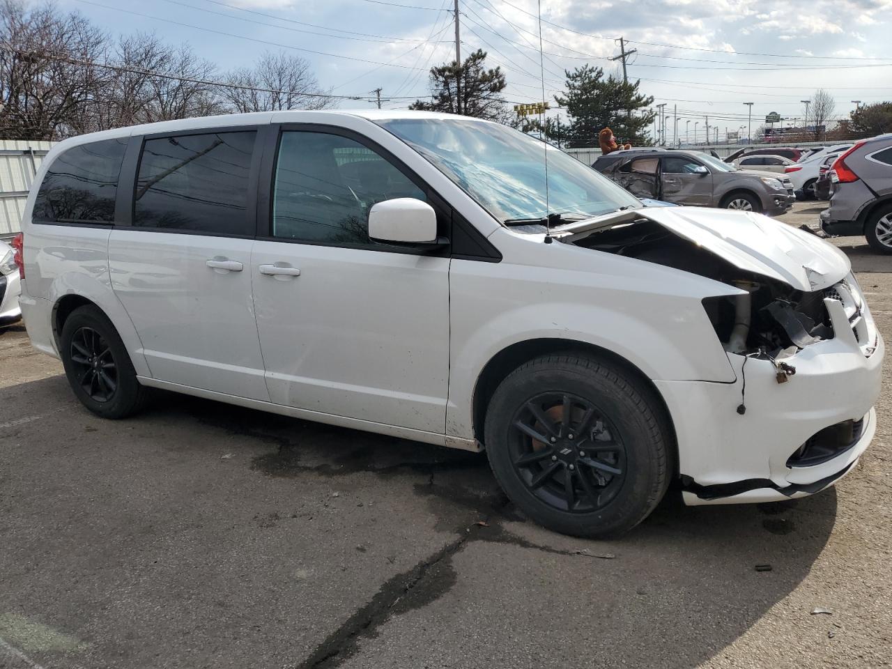 2020 Dodge Caravan VIN 2C4RDGEG9LR199523 Copart auction photo, front end damage thumbnail 4