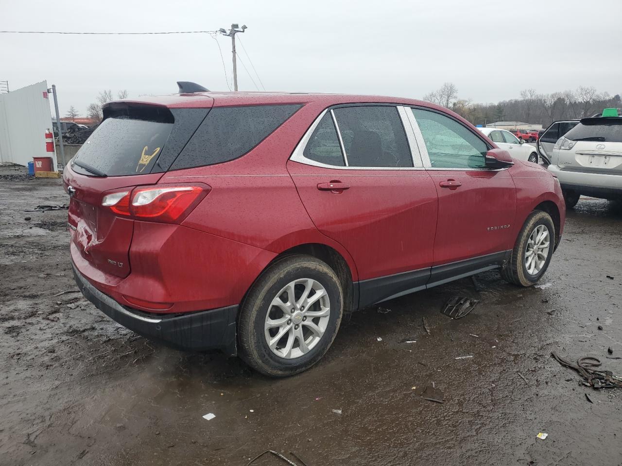 2019 Chevrolet Equinox VIN 3GNAXUEV6KS591983 Copart auction photo, front end / rear end damage thumbnail 3