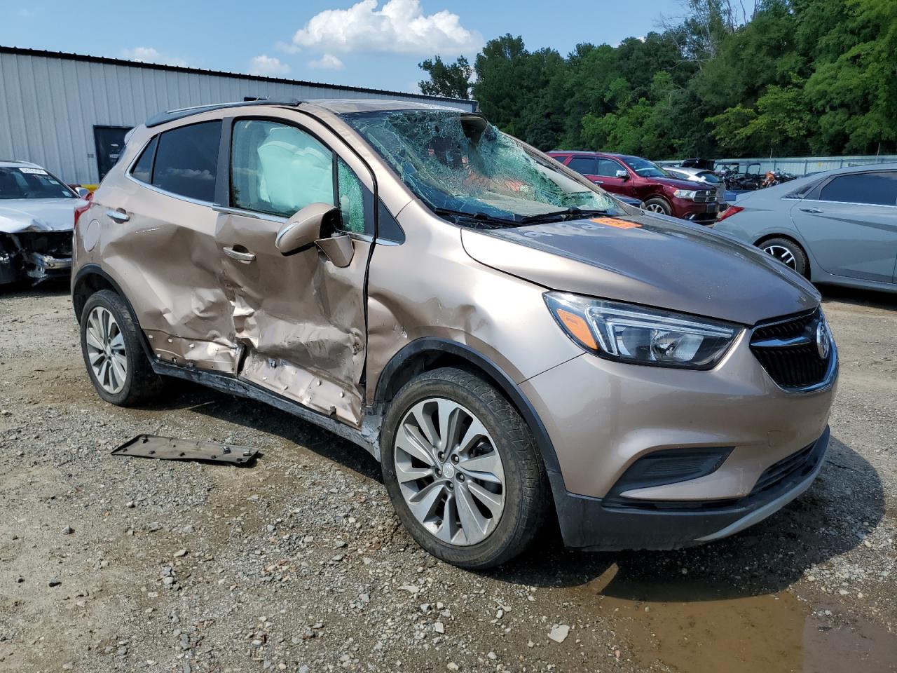 2018 Buick Encore VIN KL4CJASB0JB638330 Copart auction photo, all over damage thumbnail 4
