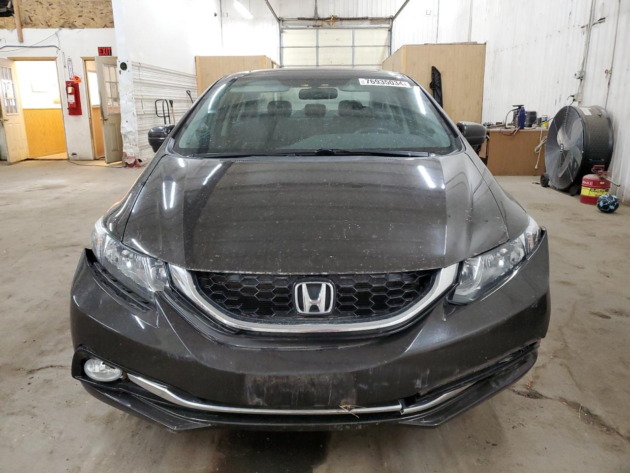 2014 Honda Civic VIN 2HGFB2F98EH529836 Copart auction photo, front end / side damage thumbnail 5