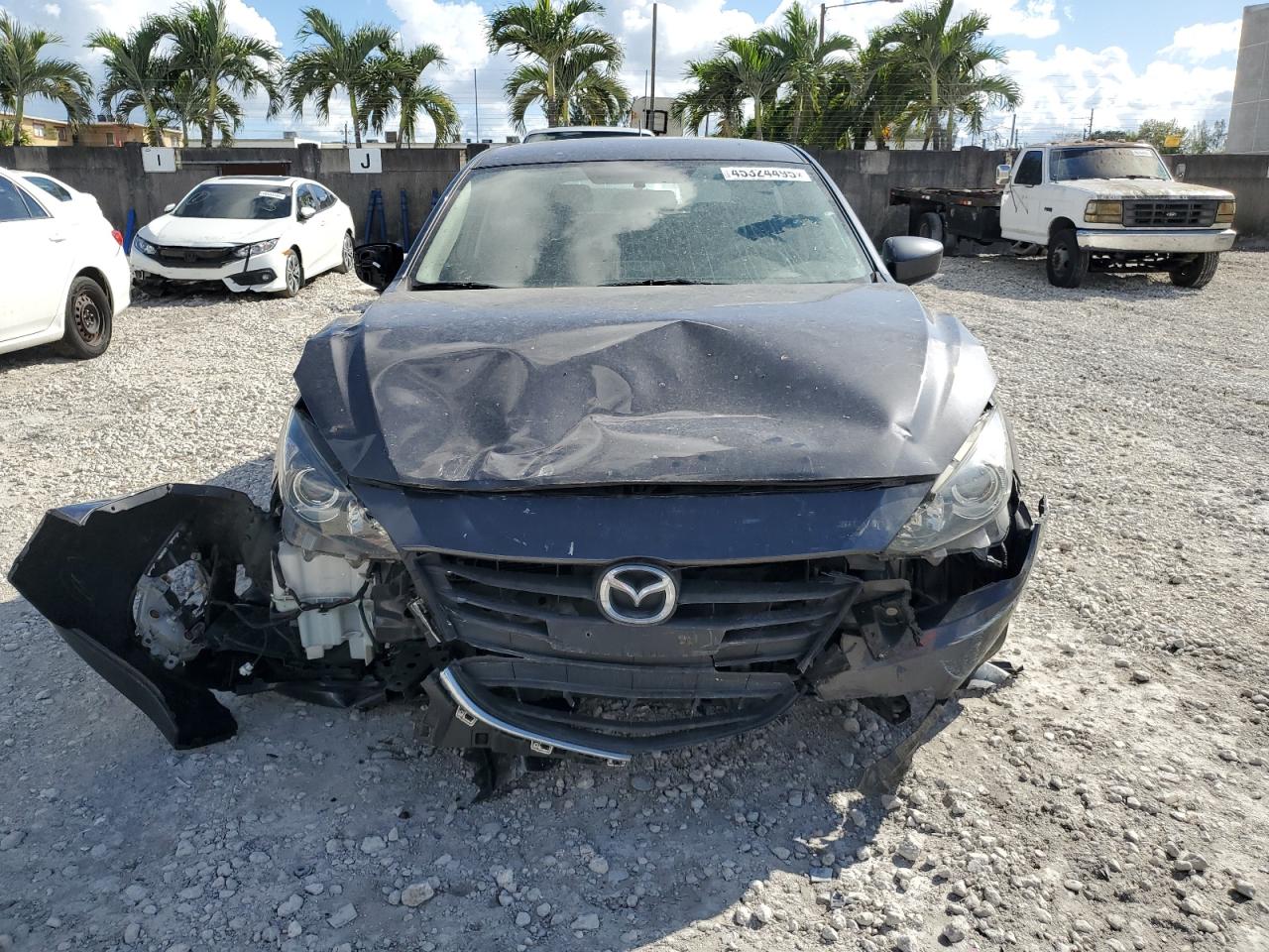 2016 Mazda 3 VIN 3MZBM1J75GM326637 Copart auction photo, front end damage thumbnail 5