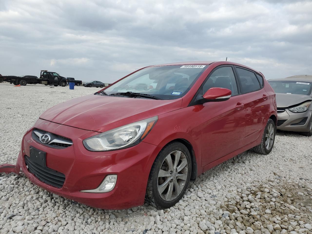 2013 Hyundai Accent VIN KMHCU5AE5DU100016 - Copart auction photo