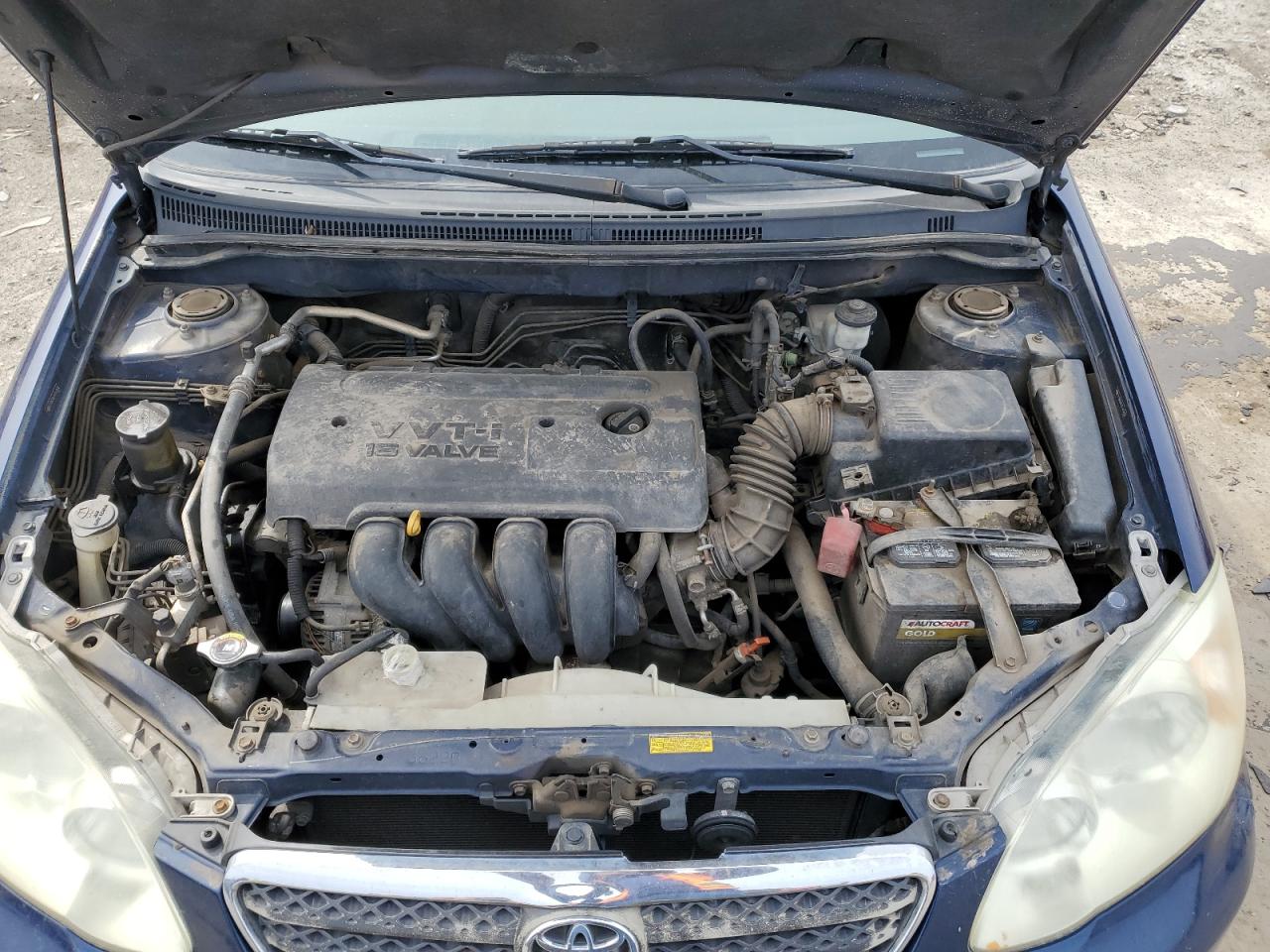 2005 Toyota Corolla VIN 2T1BR30E25C443680 Copart auction photo, rear end / front end damage thumbnail 11