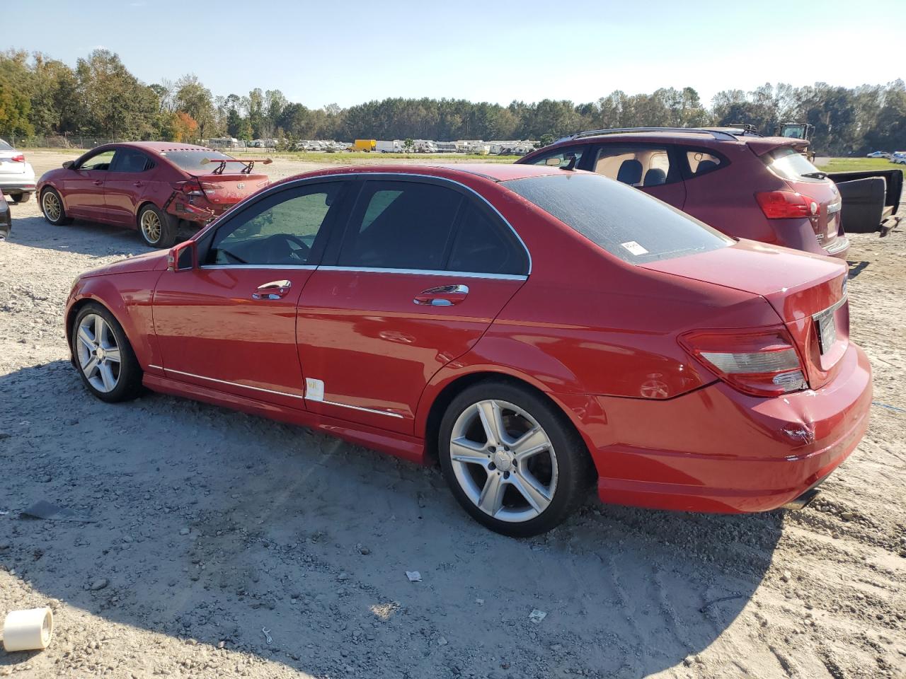 2011 Mercedes-Benz C-klasse VIN WDDGF5EB4BA526123 Copart auction photo, water/flood / rear end damage thumbnail 2