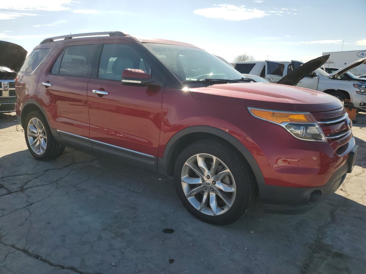 2014 Ford Explorer VIN 1FM5K8F87EGA63716 Copart auction photo, side damage thumbnail 4