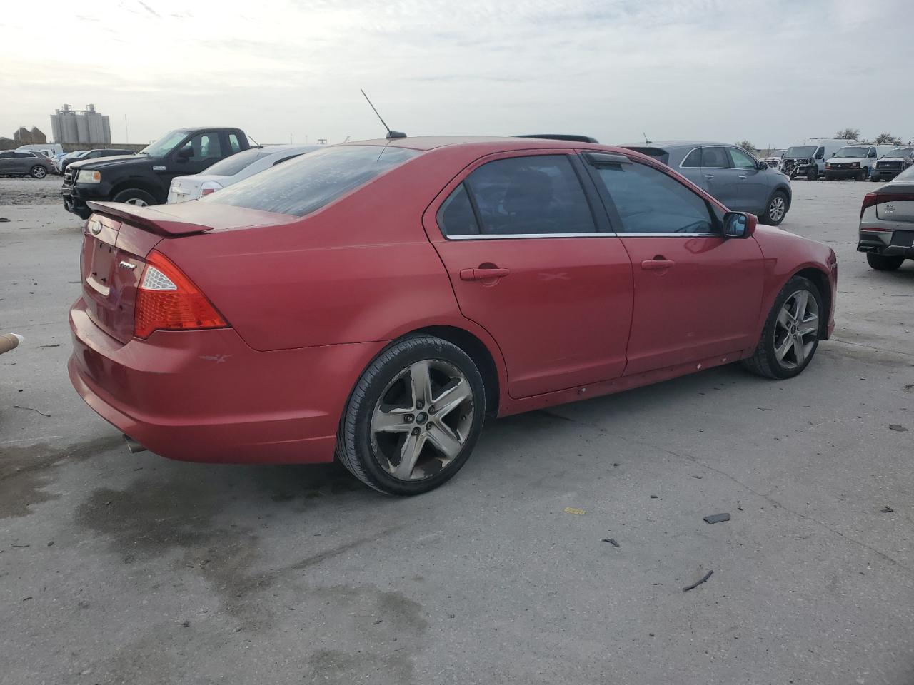 2011 Ford Fusion VIN 3FAHP0KC1BR132019 Copart auction photo, side / front end damage thumbnail 3