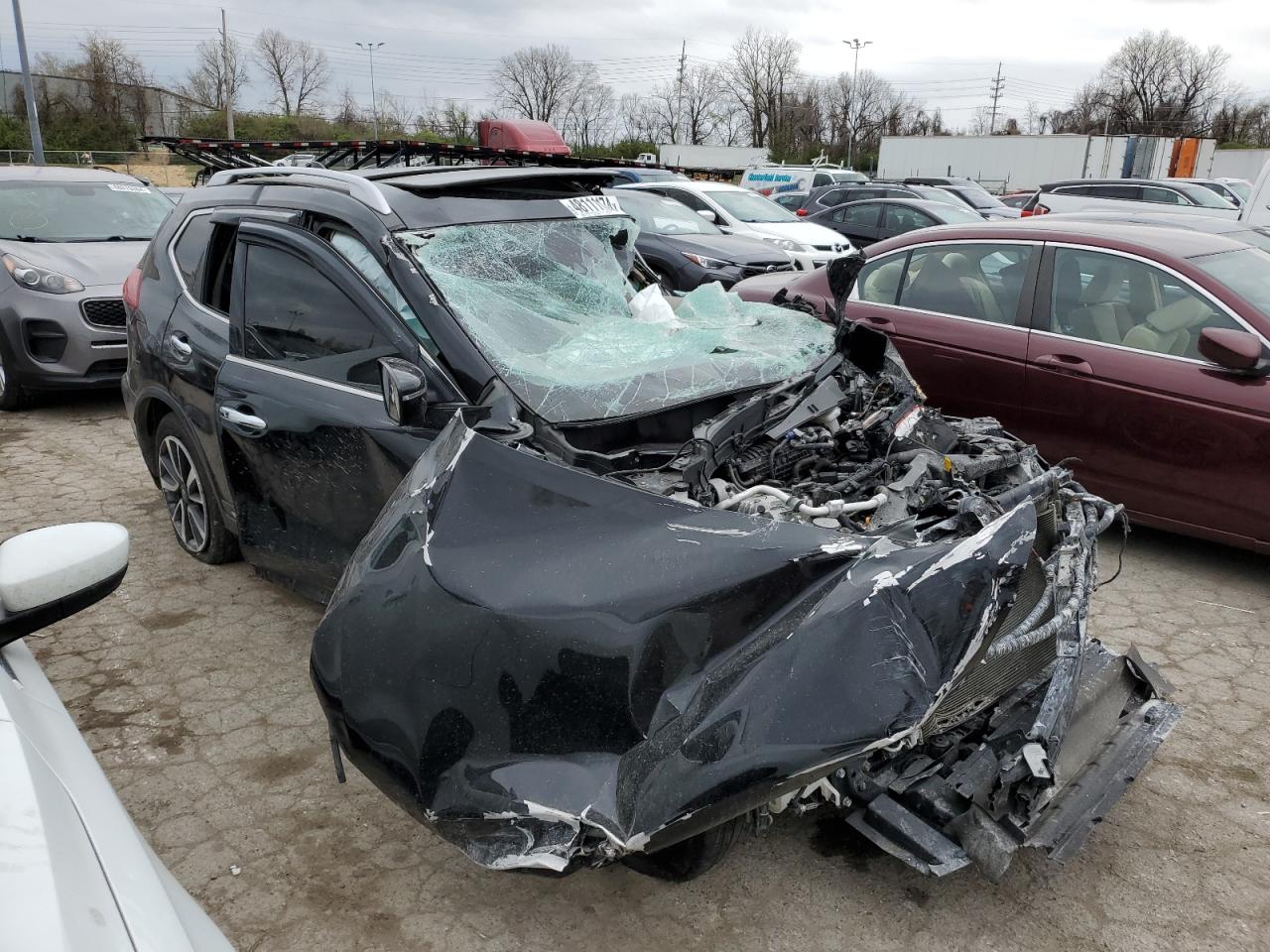 2018 Nissan Rogue VIN JN8AT2MTXJW487173 Copart auction photo, all over damage thumbnail 4