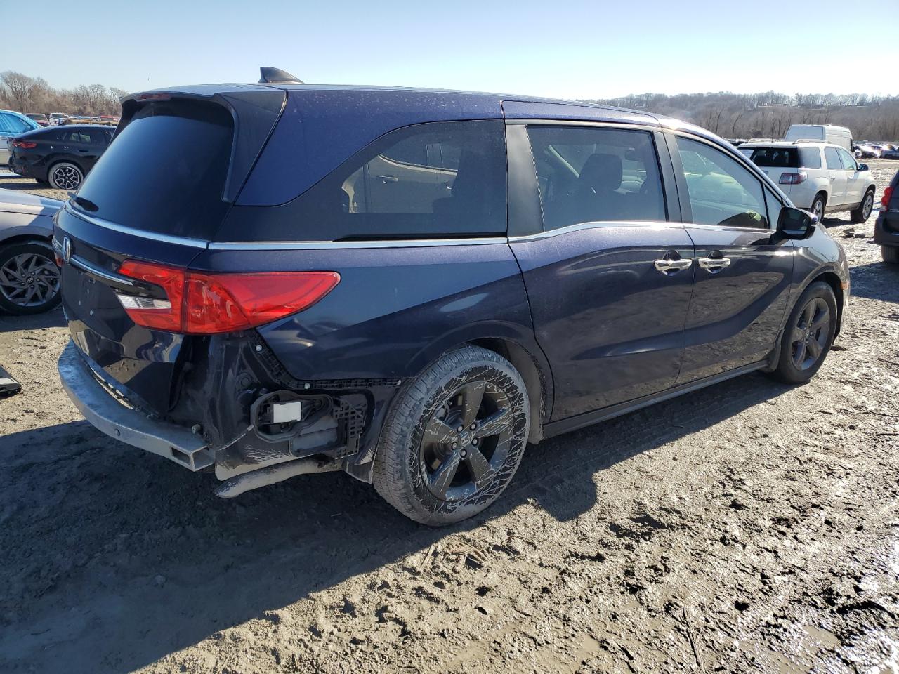 2022 Honda Odyssey VIN 5FNRL6H59NB007281 Copart auction photo, side / rear end damage thumbnail 3