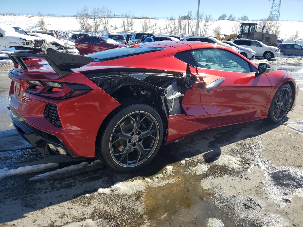 2022 Chevrolet Corvette VIN 1G1YC2D48N5112678 Copart auction photo, rear end damage thumbnail 3