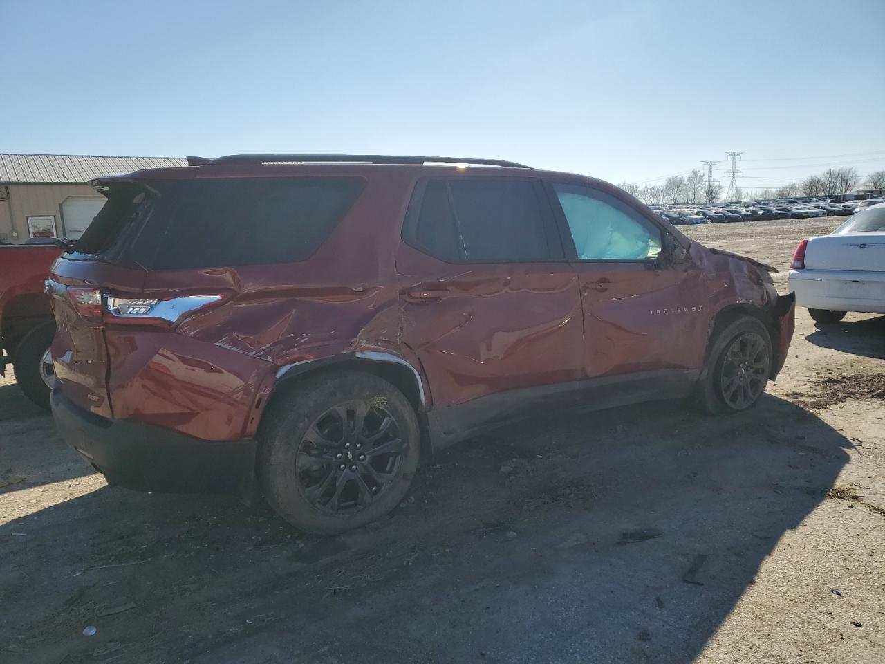 2019 Chevrolet Traverse VIN 1GNERJKWXKJ287807 Copart auction photo, rollover damage thumbnail 3