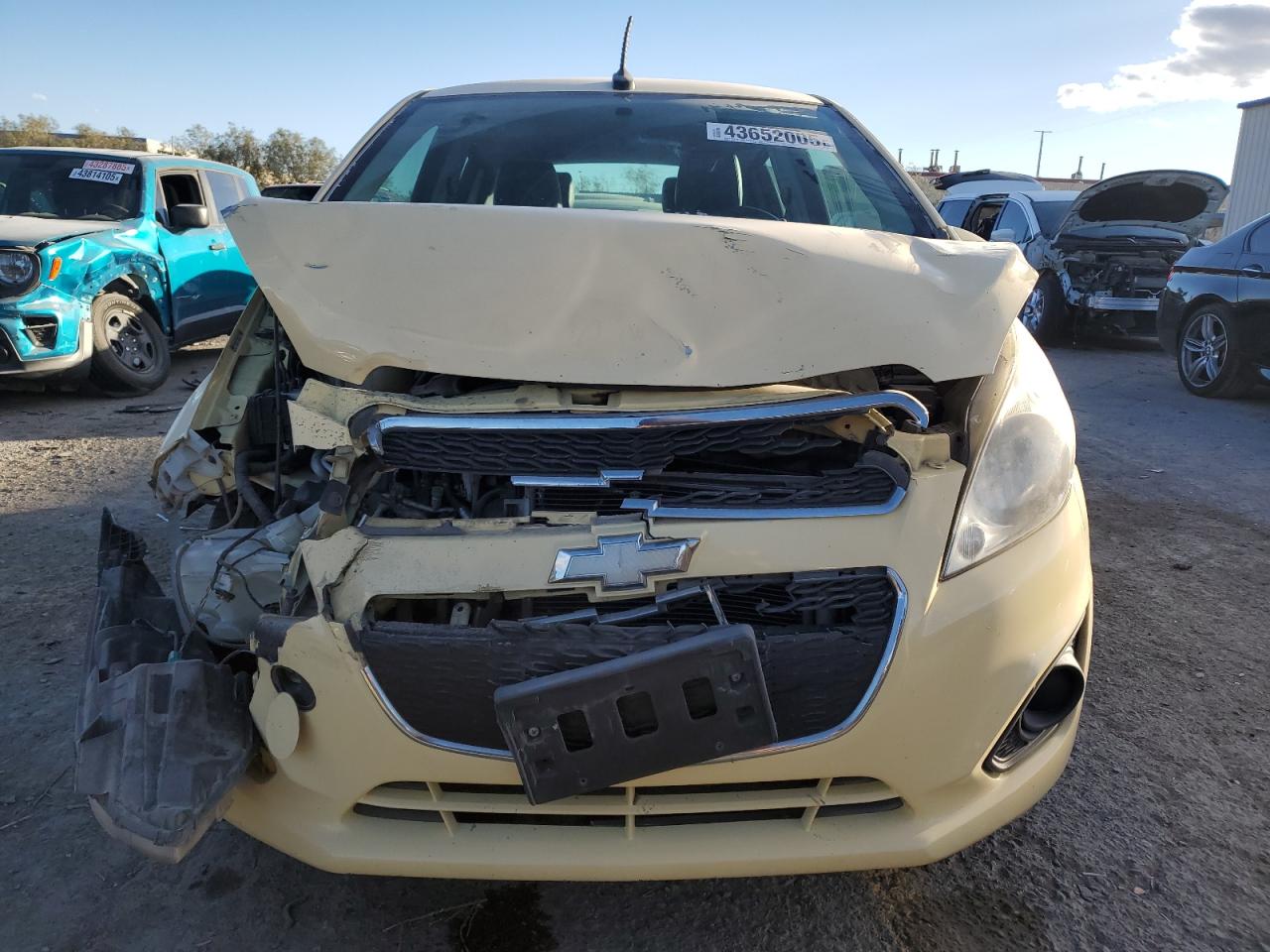 2014 Chevrolet Spark VIN KL8CB6S97EC490229 Copart auction photo, front end damage thumbnail 5