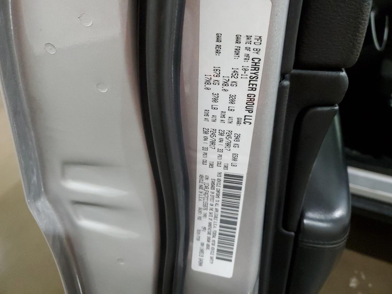 2012 Jeep Grand Cherokee VIN 1C4RJFAG7CC155876 Copart auction photo, front end damage thumbnail 14