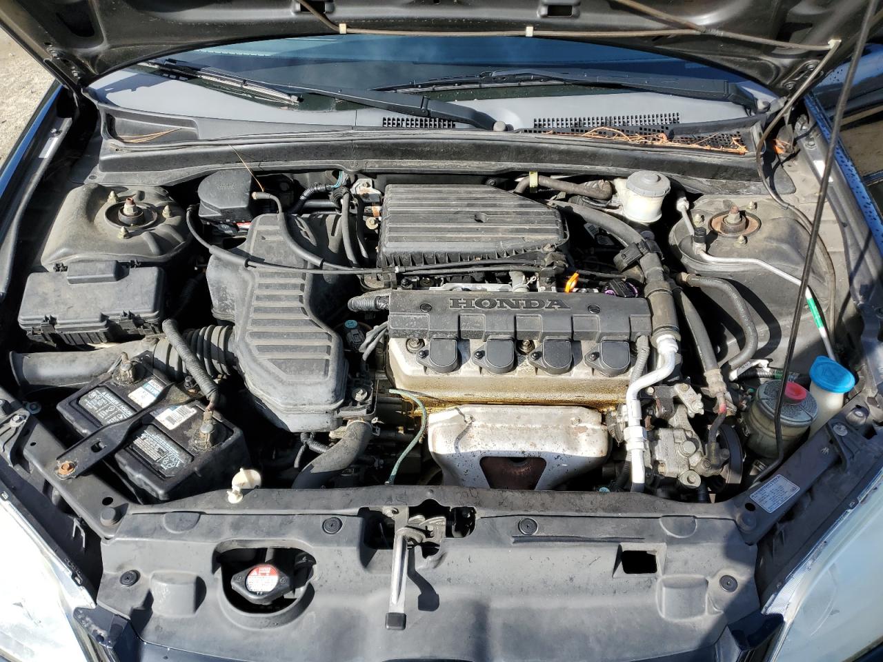 2005 Honda Civic VIN 2HGES16525H625982 Copart auction photo, rear end / side damage thumbnail 11