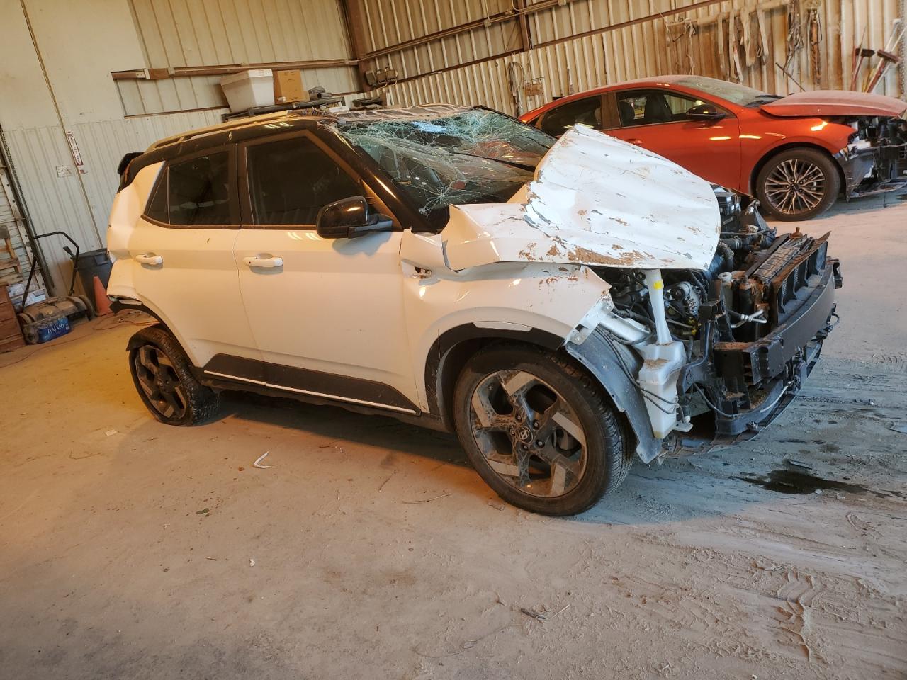 2024 Hyundai Venue VIN KMHRC8A32RU306348 Copart auction photo, rollover / all over damage thumbnail 4