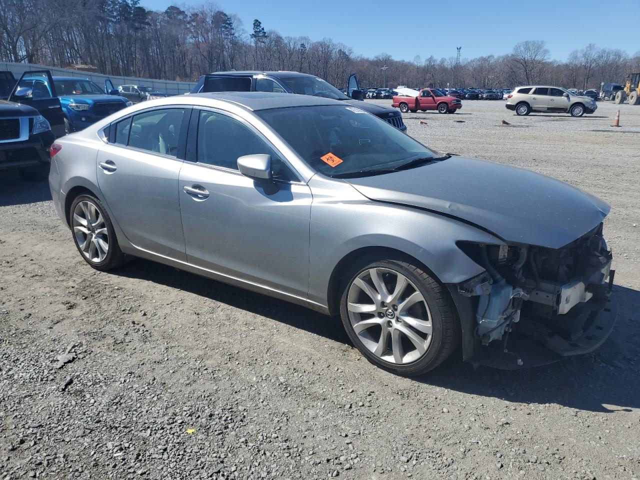 2015 Mazda 6 VIN JM1GJ1V59F1191068 Copart auction photo, front end damage thumbnail 4
