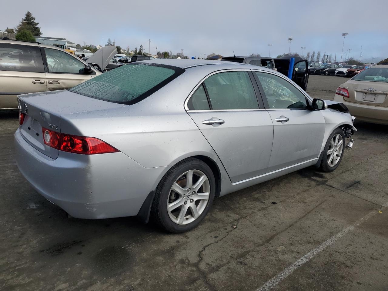 2004 Acura TSX VIN JH4CL96824C038452 Copart auction photo, front end / side damage thumbnail 3