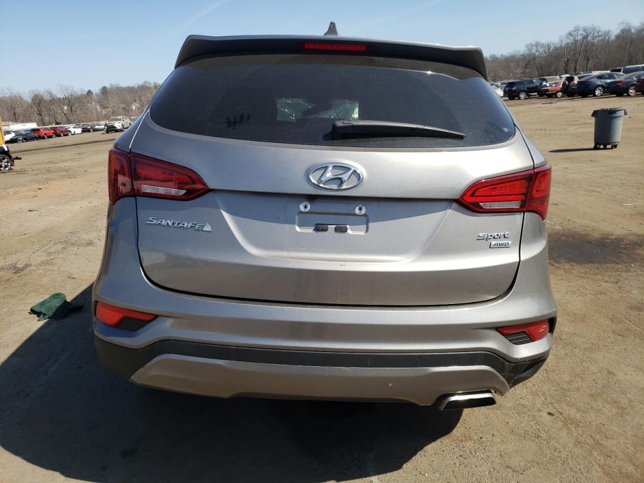 2017 Hyundai Santa Fe VIN 5XYZTDLB2HG442352 Copart auction photo, front end / minor dent/scratches damage thumbnail 6