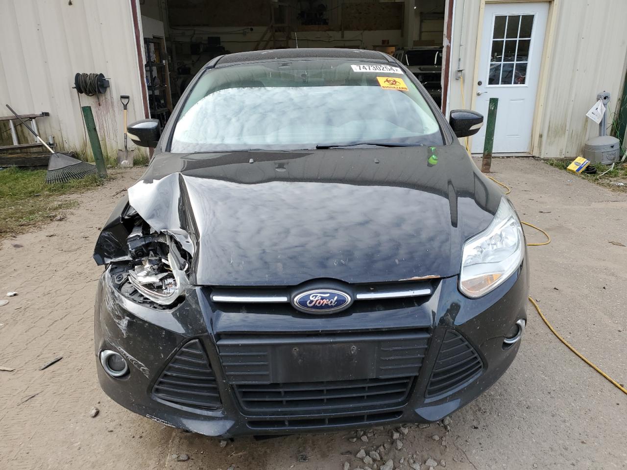2013 Ford Focus VIN 1FADP3K2XDL381864 Copart auction photo, front end damage thumbnail 5