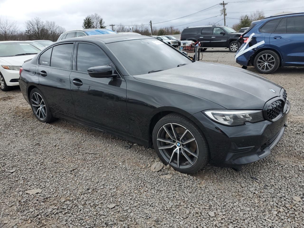 2019 BMW 3er VIN WBA5R7C59KFH30291 Copart auction photo, front end damage thumbnail 4