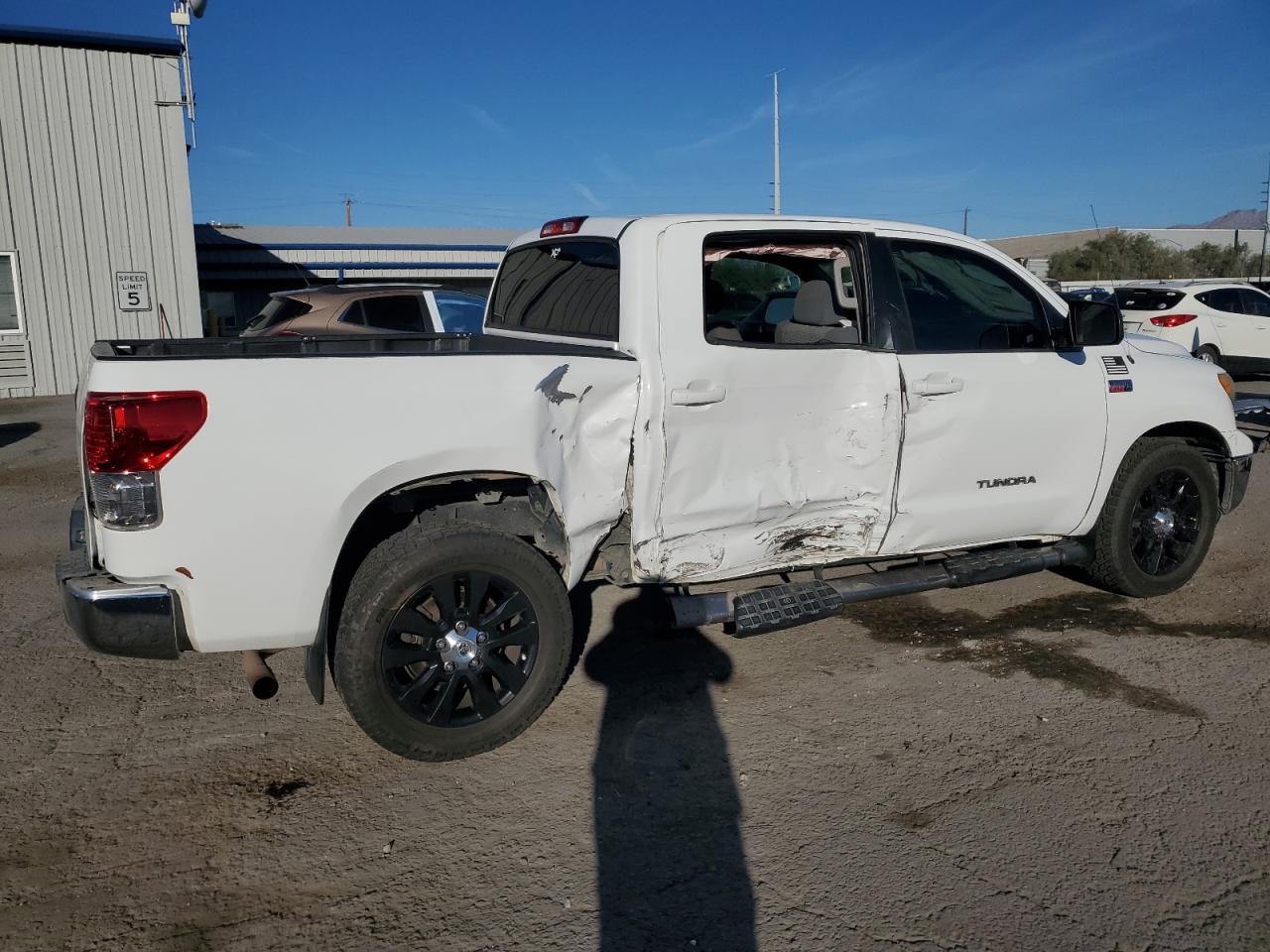 2013 Toyota Tundra VIN 5TFEY5F13DX142044 Copart auction photo, side damage thumbnail 3