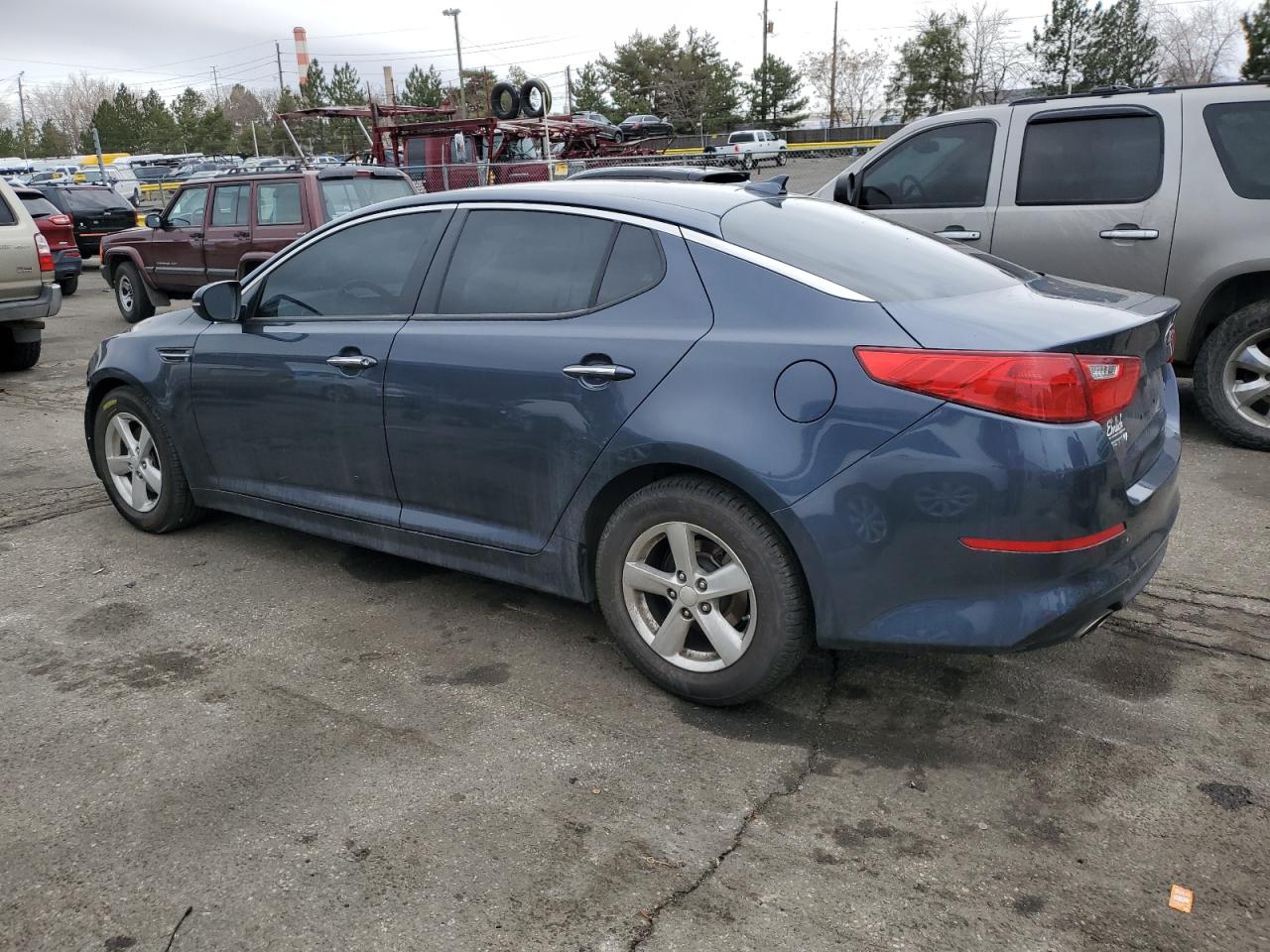 2015 KIA Optima VIN KNAGM4A71F5542335 Copart auction photo, front end damage thumbnail 2