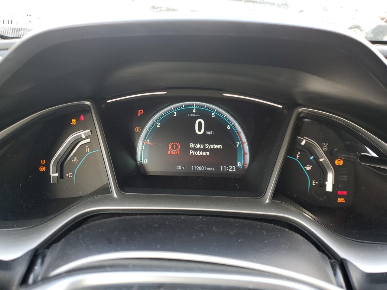 2017 Honda Civic VIN 19XFC1F71HE212856 Copart auction photo, rear end damage thumbnail 9