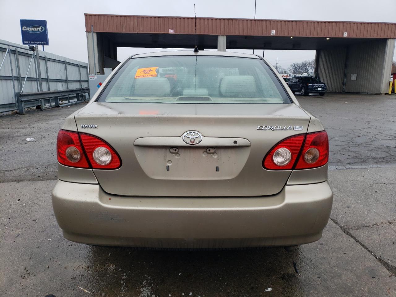 2008 Toyota Corolla VIN 2T1BR32E68C887890 Copart auction photo, front end / side damage thumbnail 6