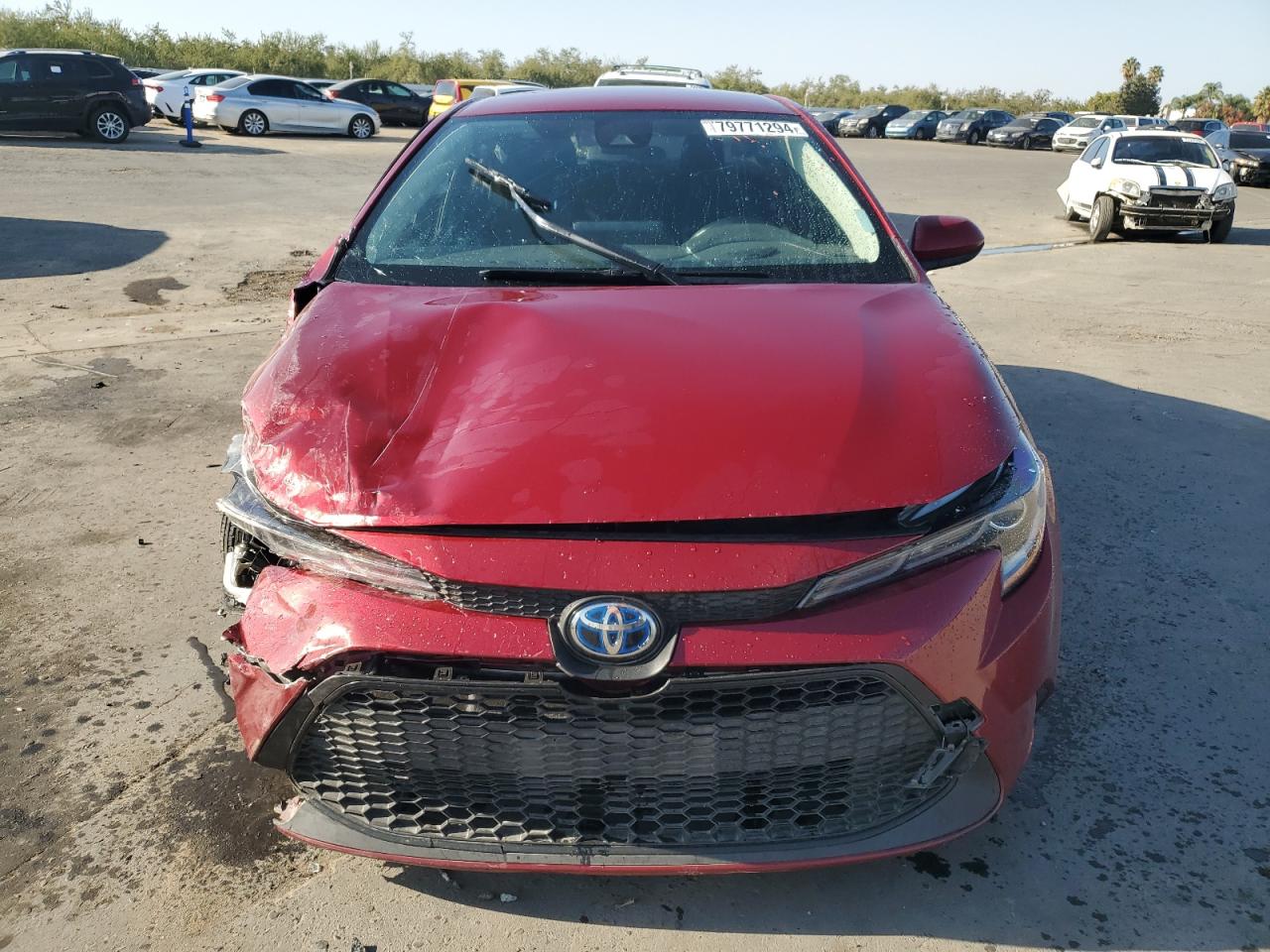 2022 Toyota Corolla VIN JTDEAMDE9NJ058934 Copart auction photo, front end / side damage thumbnail 5
