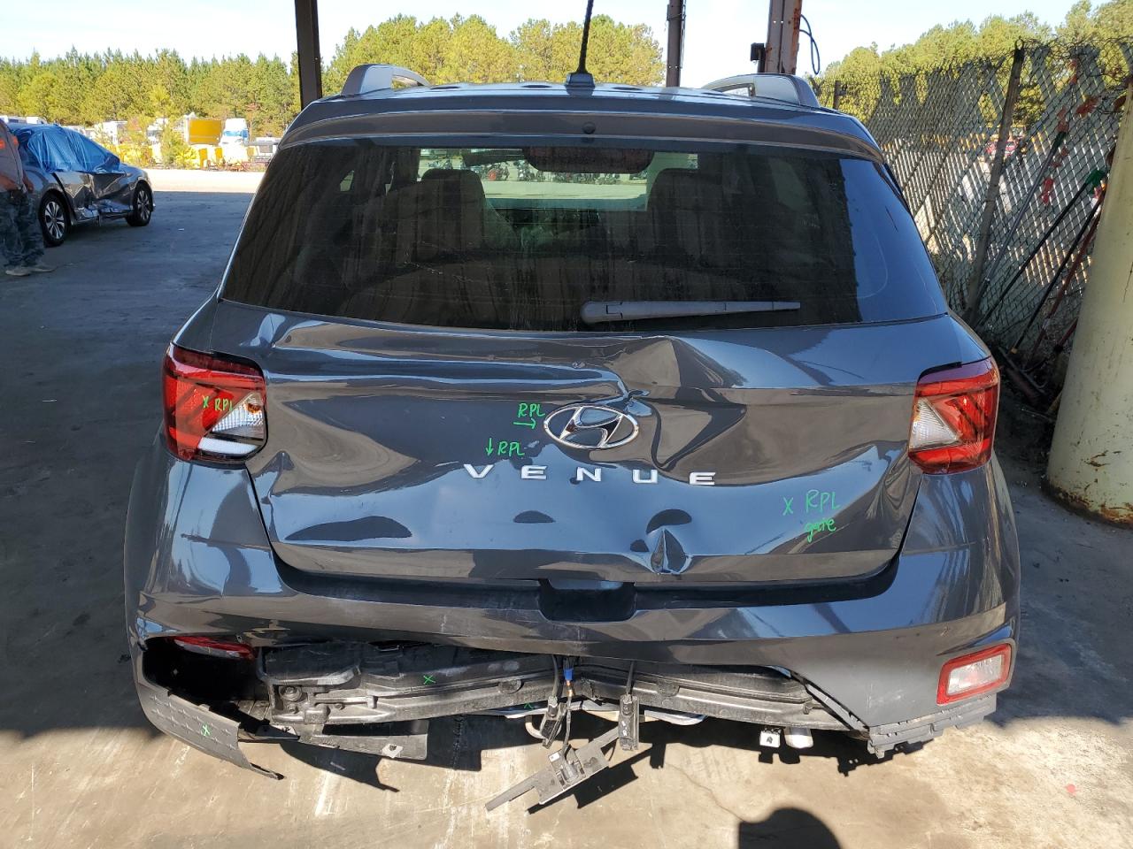 2024 Hyundai Venue VIN KMHRC8A35RU315822 Copart auction photo, rear end damage thumbnail 6