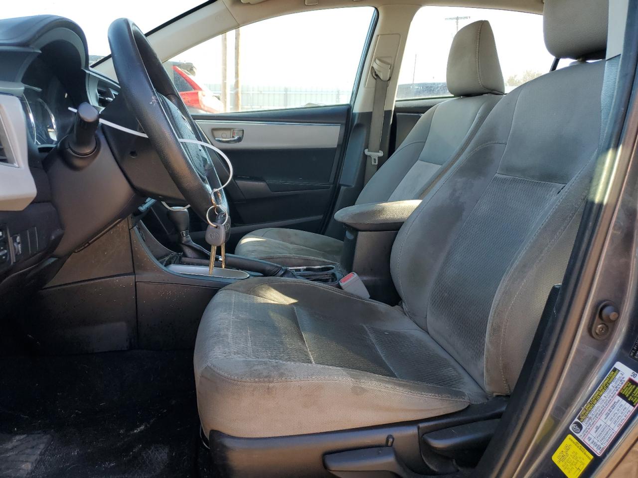 2015 Toyota Corolla VIN 2T1BURHE0FC346047 Copart auction photo, front end / side damage thumbnail 7