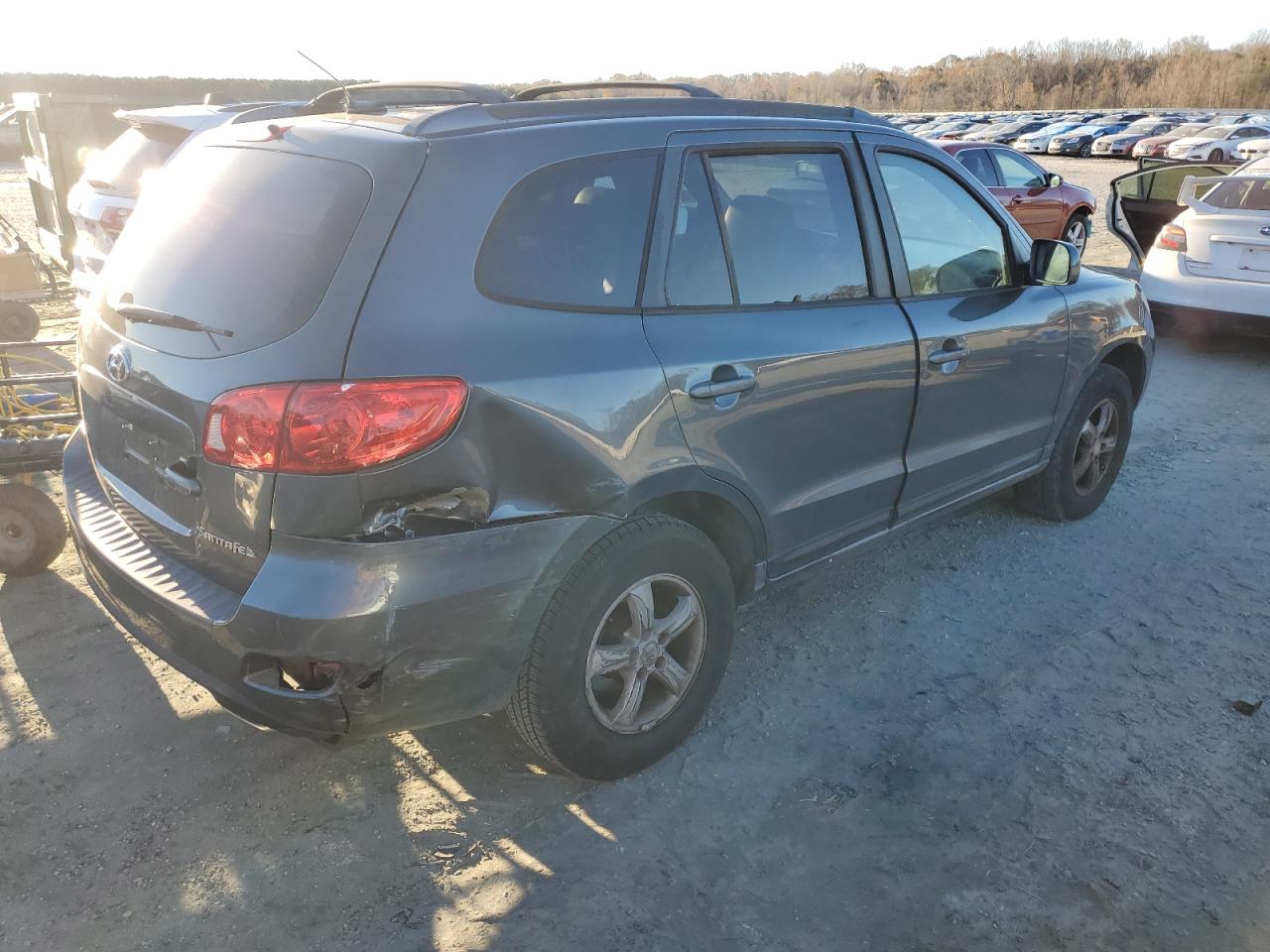 2007 Hyundai Santa Fe VIN 5NMSG13D47H110763 Copart auction photo, rear end damage thumbnail 3