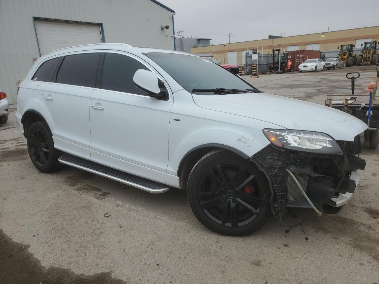 2015 Audi Q7 VIN WA1WMCFEXFD008430 Copart auction photo, front end / undercarriage damage thumbnail 4