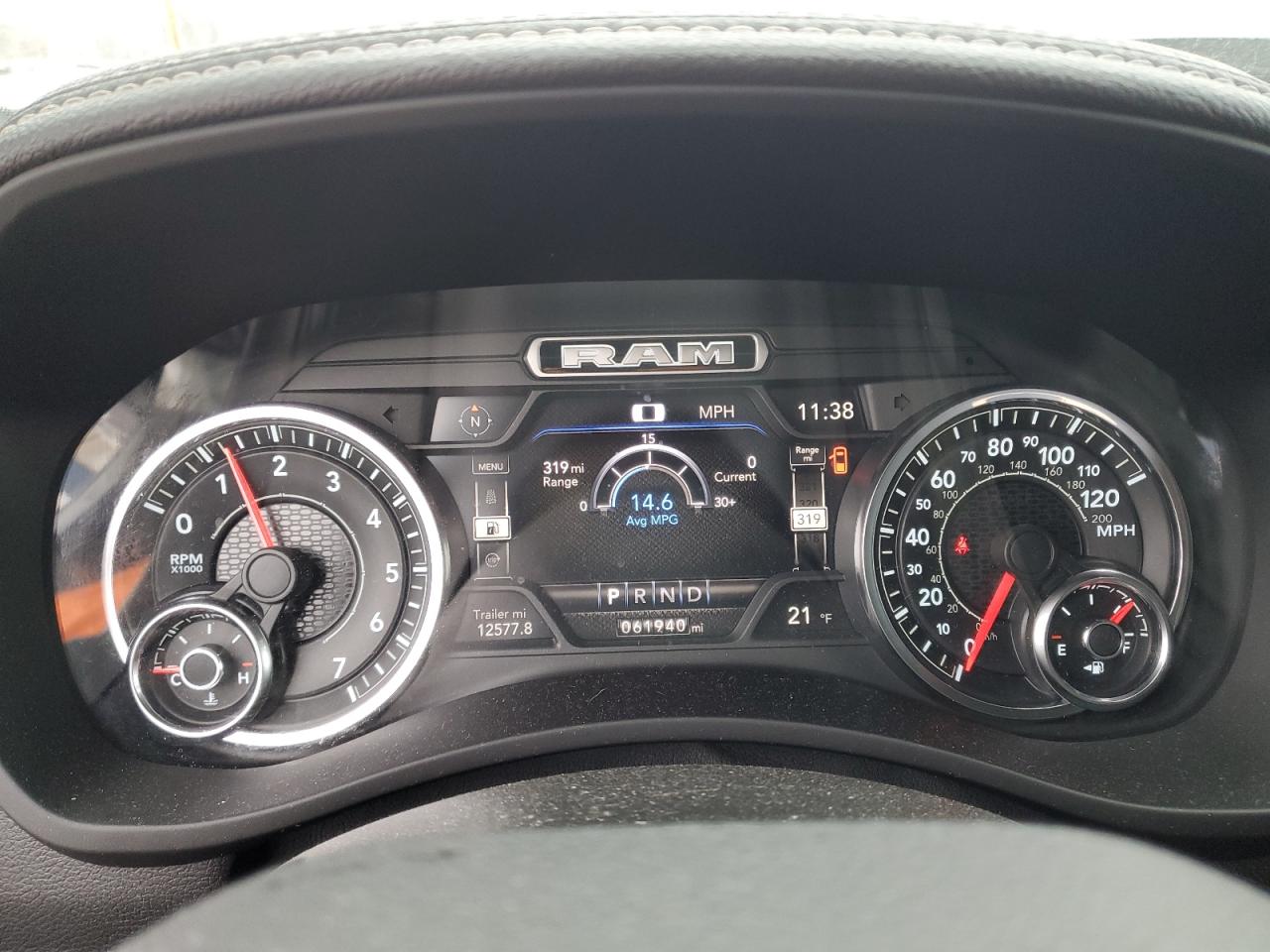 2021 RAM 2500 VIN 3C6UR5FJXMG693012 Copart auction photo, front end damage thumbnail 9