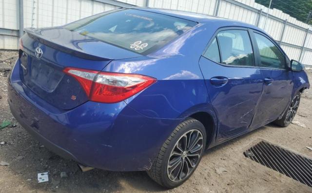 2015 Toyota Corolla VIN 2T1BURHE2FC320324 Copart auction photo, front end / side damage thumbnail 3