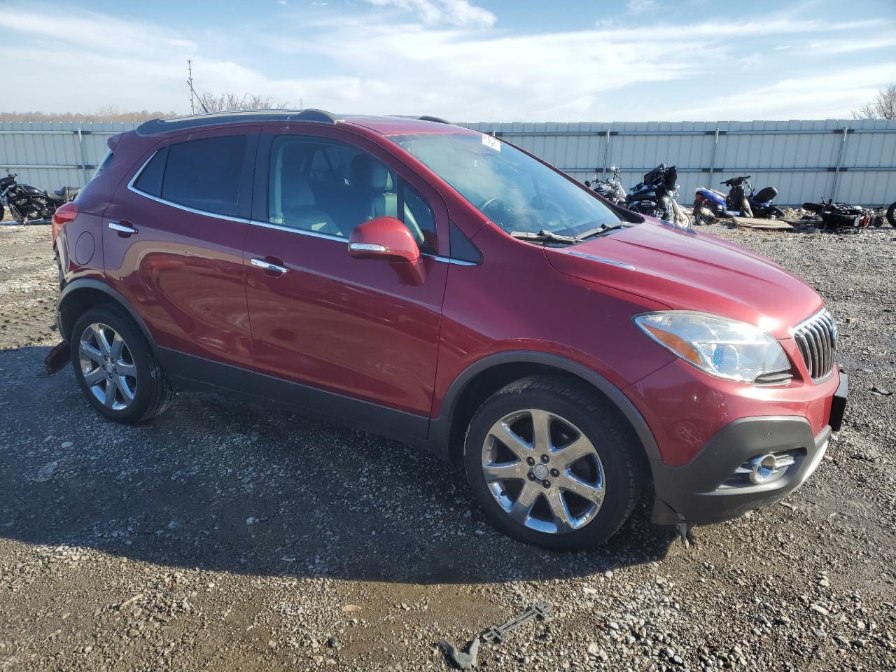 2014 Buick Encore VIN KL4CJHSB6EB784701 Copart auction photo, rear end / side damage thumbnail 4