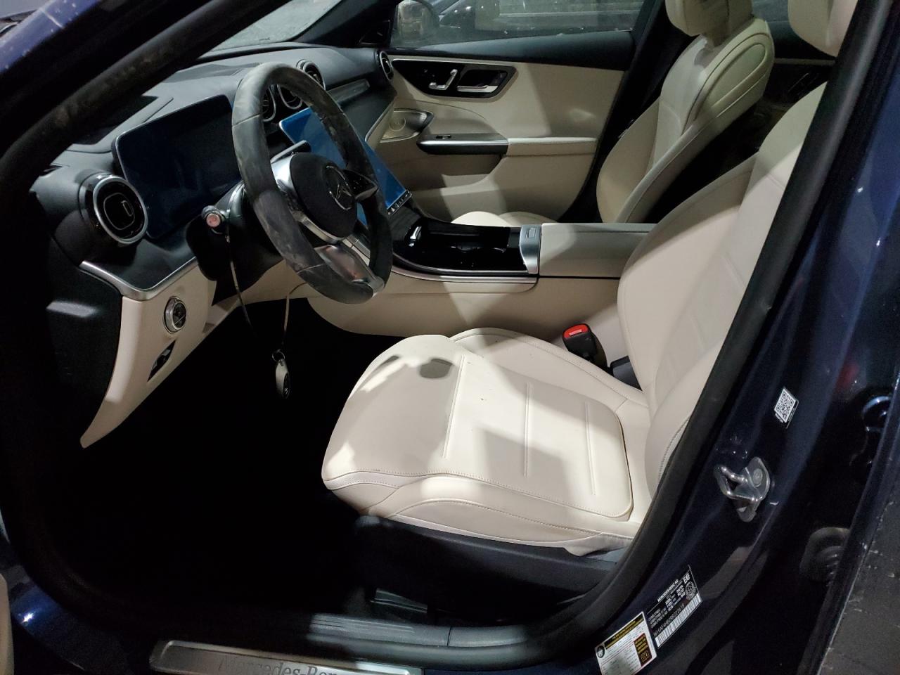 2024 Mercedes-Benz C-klasse VIN W1KAF4HB2RR222618 Copart auction photo, water/flood / side damage thumbnail 7